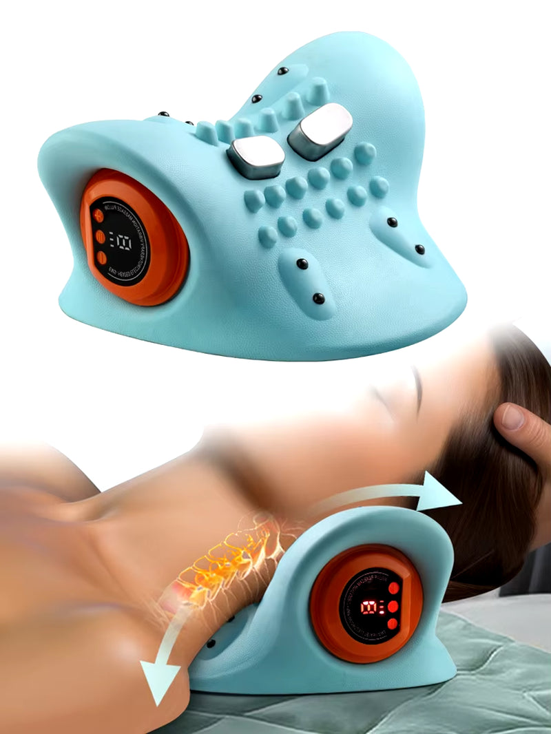 Cervical Massager for Adult Cervical Repair Traction Portable Neck and Head Acupoint Massage Pillow